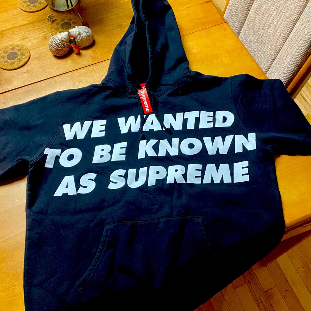 Supreme xl hoodie We wanted to be known as supreme new tags original packaging